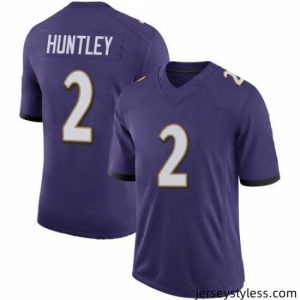 Premium Nike Baltimore Ravens #2 Tyler Huntley Purple Vapor Untouchable Limited Jersey