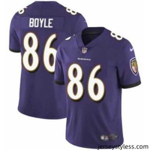 Fantastic Nike Nick Boyle Baltimore Ravens Limited Purple Team Color Jersey