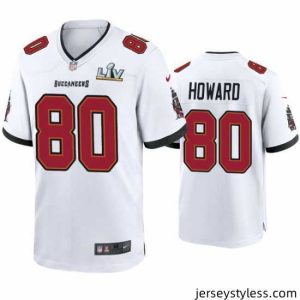 Gorgeous O.J. Howard Buccaneers White Super Bowl Lv Game Jersey