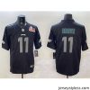Amazing Philadelphia Eagles 11 A J  Brown Black 2025 Super Bowl LIX Patch Impact Vapor Untouchable Limited Stitched Football Jersey