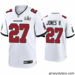 Gorgeous Ronald Jones Ii Buccaneers White Super Bowl Lv Game Jersey