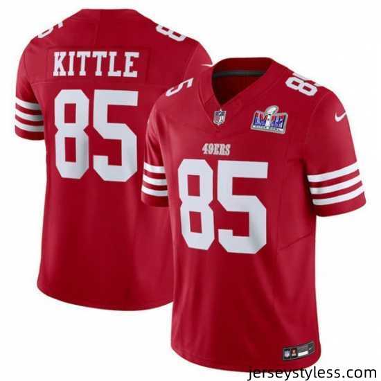 Men-San-Francisco-49ers-85-George-Kittle-Red-2023-F-U-S-E-Vapor-Untouchable-Limited-Stitched-Football-2024-Super-Bowl-LVIII-Jersey-865488_23759_550X550