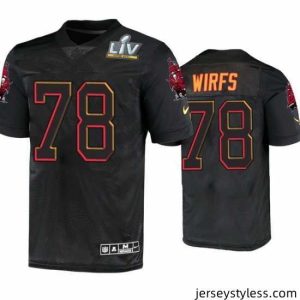 Stylish Tristan Wirfs Tampa Bay Buccaneers Black Super Bowl Lv Jersey