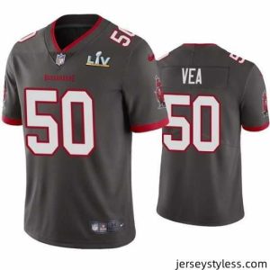 Gorgeous Vita Vea Buccaneers Pewter Super Bowl Lv Vapor Limited Jersey