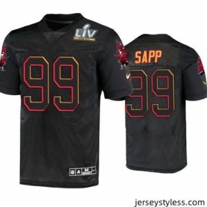 Stylish Warren Sapp Tampa Bay Buccaneers Black Super Bowl Lv Jersey