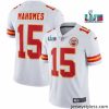 Gorgeous Toddler Kansas City Chiefs 15 Patrick Mahomes White Super Bowl LVII Patch Vapor Untouchable Limited Stitched Jersey