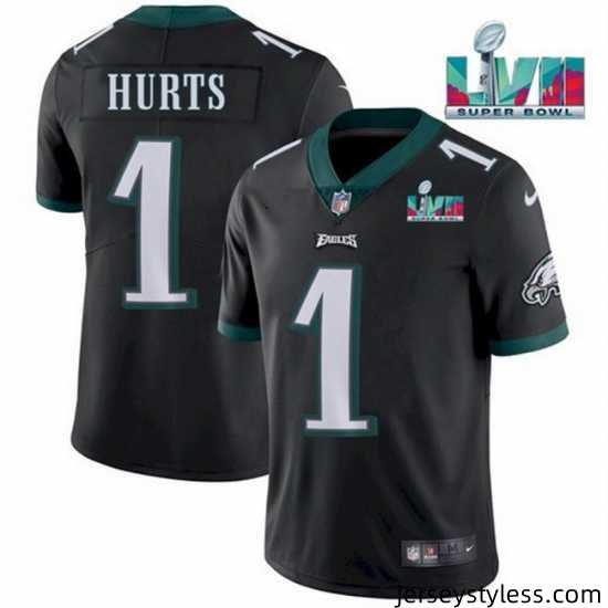 Men-Women-Youth-Toddler-Philadelphia-Eagles-1-Jalen-Hurts-Black-Super-Bowl-LVII-Patch-Vapor-Untouchable-Limited-Stitched-Jersey-839162_23540_550X550