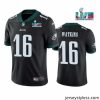 Gorgeous Toddler Philadelphia Eagles 16 Quez Watkins Black Super Bowl LVII Vapor Untouchable Limited Stitched Jersey