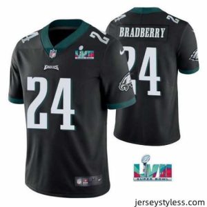 Gorgeous Toddler Philadelphia Eagles 24 James Bradberry Black Super Bowl LVII Vapor Untouchable Limited Stitched Jersey