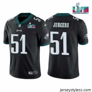 Stunning Toddler Philadelphia Eagles 51 Cam Jurgens Black Super Bowl LVII Vapor Untouchable Limited Stitched Jersey