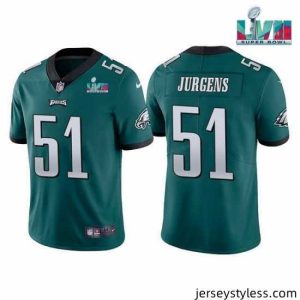Fantastic Toddler Philadelphia Eagles 51 Cam Jurgens Green Super Bowl LVII Vapor Untouchable Limited Stitched Jersey