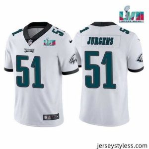 Premium Toddler Philadelphia Eagles 51 Cam Jurgens White Super Bowl LVII Vapor Untouchable Limited Stitched Jersey