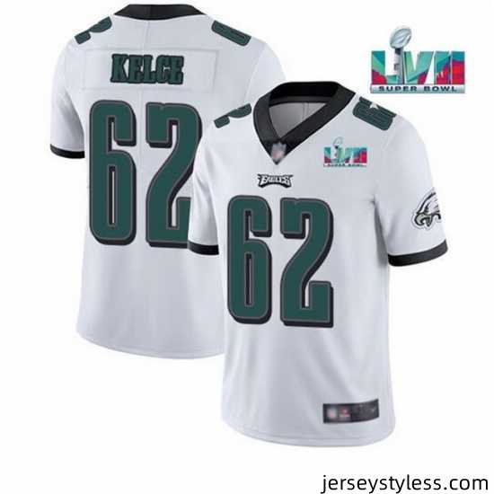 Men-Women-Youth-Toddler-Philadelphia-Eagles-62-Jason-Kelce-White-Super-Bowl-LVII-Patch-Vapor-Untouchable-Limited-Stitched-Jersey-839201_23540_550X550
