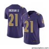 Fantastic Mens Baltimore Ravens 21 Mark Ingram II Limited Purple Rush Vapor Untouchable Football Jersey