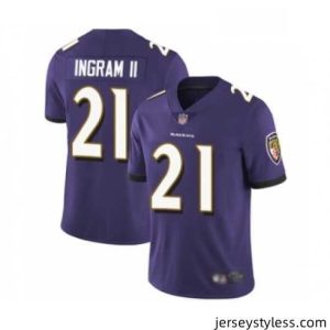 Fantastic Mens Baltimore Ravens 21 Mark Ingram II Purple Team Color Vapor Untouchable Limited Player Football Jersey