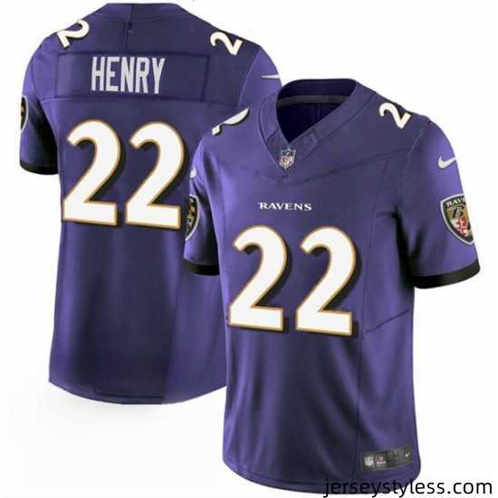 Mens-Baltimore-Ravens-22-Derrick-Henry-Purple-2023-FUSE-Vapor-Limited-Football-Stitched-Jersey-866658_21759_550X550