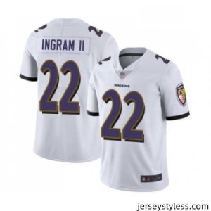 Amazing Mens Baltimore Ravens 22 Mark Ingram II White Vapor Untouchable Limited Player Football Jerse