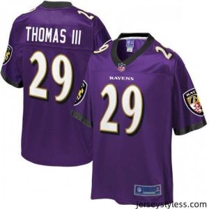 Amazing Mens Baltimore Ravens 29 Earl Thomas NFL Pro Line Player Jersey  Purple