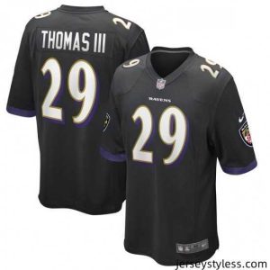 Impressive Mens Baltimore Ravens 29 Earl Thomas Nike Black Game Jersey