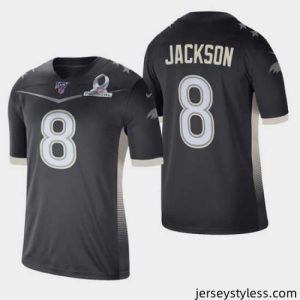 Amazing Men's Baltimore Ravens #8 Lamar Jackson 2020 AFC Pro Bowl Game Jersey
