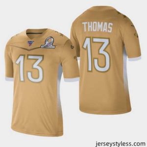 Gorgeous Men's New Orleans Saints #13 Michael Thomas 2020 NFC Pro Bowl Game Jersey