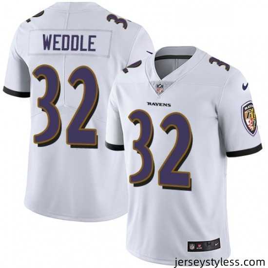 Mens-Nike-Baltimore-Ravens-32-Eric-Weddle-White-Vapor-Untouchable-Limited-Player-NFL-Jersey-626972_21759_550X550