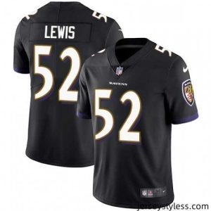 Stunning Mens Nike Baltimore Ravens 52 Ray Lewis Black Alternate Vapor Untouchable Limited Player NFL Jersey