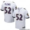Amazing Mens Nike Baltimore Ravens 52 Ray Lewis Elite White NFL Jersey