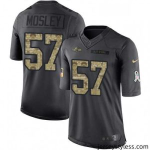 Fantastic Mens Nike Baltimore Ravens 57 CJ Mosley Limited Black 2016 Salute to Service NFL Jersey