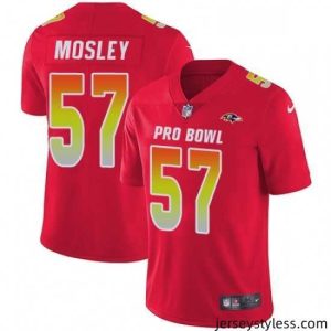 Unique Mens Nike Baltimore Ravens 57 CJ Mosley Limited Red 2018 Pro Bowl NFL Jersey