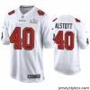 Stylish Mike Alstott Buccaneers White Super Bowl Lv Game Fashion Jersey