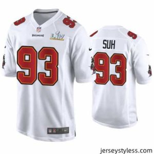 Gorgeous Ndamukong Suh Buccaneers White Super Bowl Lv Game Fashion Jersey