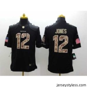 Unique Nike Baltimore Ravens 12 Jacoby Jones Black Limited Salute to Service NFL Jersey