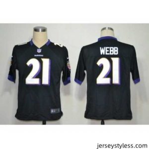 Amazing Nike Baltimore Ravens 21 Lardarius Webb Black Game NFL Jersey