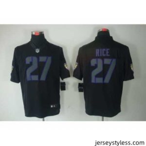 Impressive Nike Baltimore Ravens 27 Ray Rice Black Limited Impact NFL Jerseys