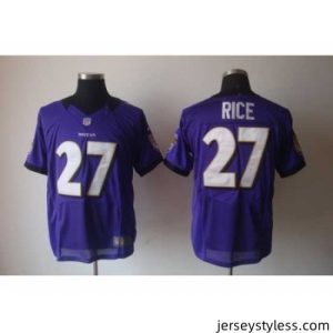 Gorgeous Nike Baltimore Ravens 27 Ray Rice Purple Nike Elite NFL Jersey