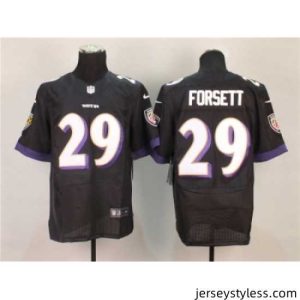 Impressive Nike Baltimore Ravens 29 forsett black Elite NFL Jersey