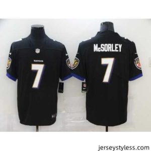 Impressive Nike Baltimore Ravens 7 Trace McSorley Black Vapor Untouchable Limited Jersey