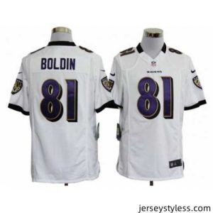 Amazing Nike Baltimore Ravens 81 Anquan Boldin white Game NFL Jersey
