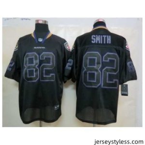 Stunning Nike Baltimore Ravens 82 Torrey Smith Black Elite Lights Out NFL Jersey