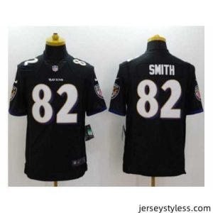 Premium Nike Baltimore Ravens 82 Torrey Smith Black Limited Alternate NFL Jersey