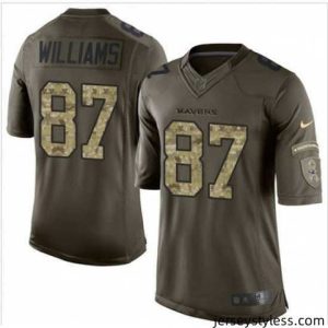 Fantastic Nike Baltimore Ravens #87 Maxx Williams GreenI 27s Stitched NFL Limited Salute to Service Jersey