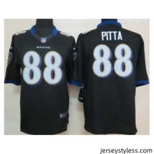 Gorgeous Nike Baltimore Ravens 88 Dennis Pitta Black Limited NFL Jersey