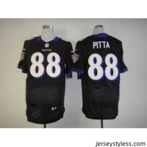 Stylish Nike Baltimore Ravens 88 Dennis Pitta black Elite NFL Jersey