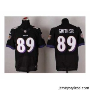 Amazing Nike Baltimore Ravens 89 Steve Smith Sr black Elite NFL Jersey