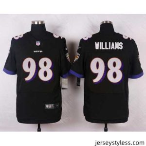 Stylish Nike Baltimore Ravens #98 Brandon Williams Black Alternate Mens Stitched NFL New Elite Jersey