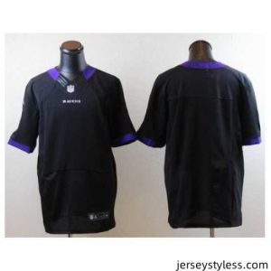 Stylish Nike Baltimore Ravens Blank Black Elite NFL Jersey