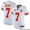 Amazing Nike Chiefs 7 Harrison Butker White Bound Stitched NFL Vapor Untouchable Limited 2024 Super Bowl LVIII Jersey