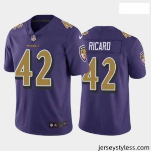 Gorgeous Nike Patrick Ricard Baltimore Ravens Limited Purple Team Rush Jersey Men's
