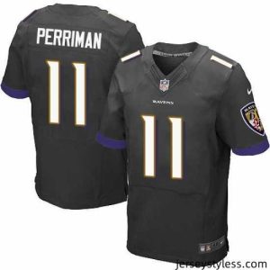 Stunning Nike Ravens #11 Breshad Perriman Black Alternate Mens Stitched NFL New Elite Jersey